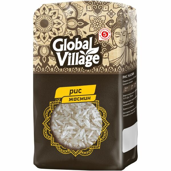 Рис Global Village шлифованный, 450г
