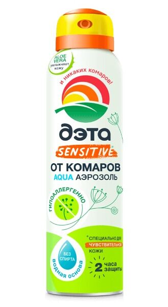 Аэрозоль Дэта Sensitive Aqua от комаров для чувствительной кожи 150 мл