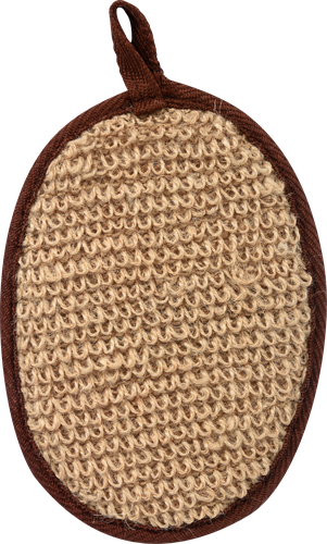 

Мочалка из рами овальная с хлопком Банные штучки 11х16см арт30