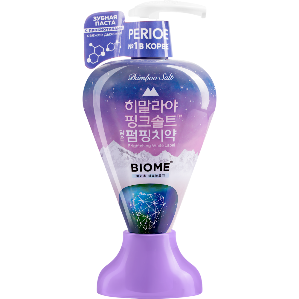

Perioe Pumping Biome Зубная паста с гималайской солью с дозатором 285 г
