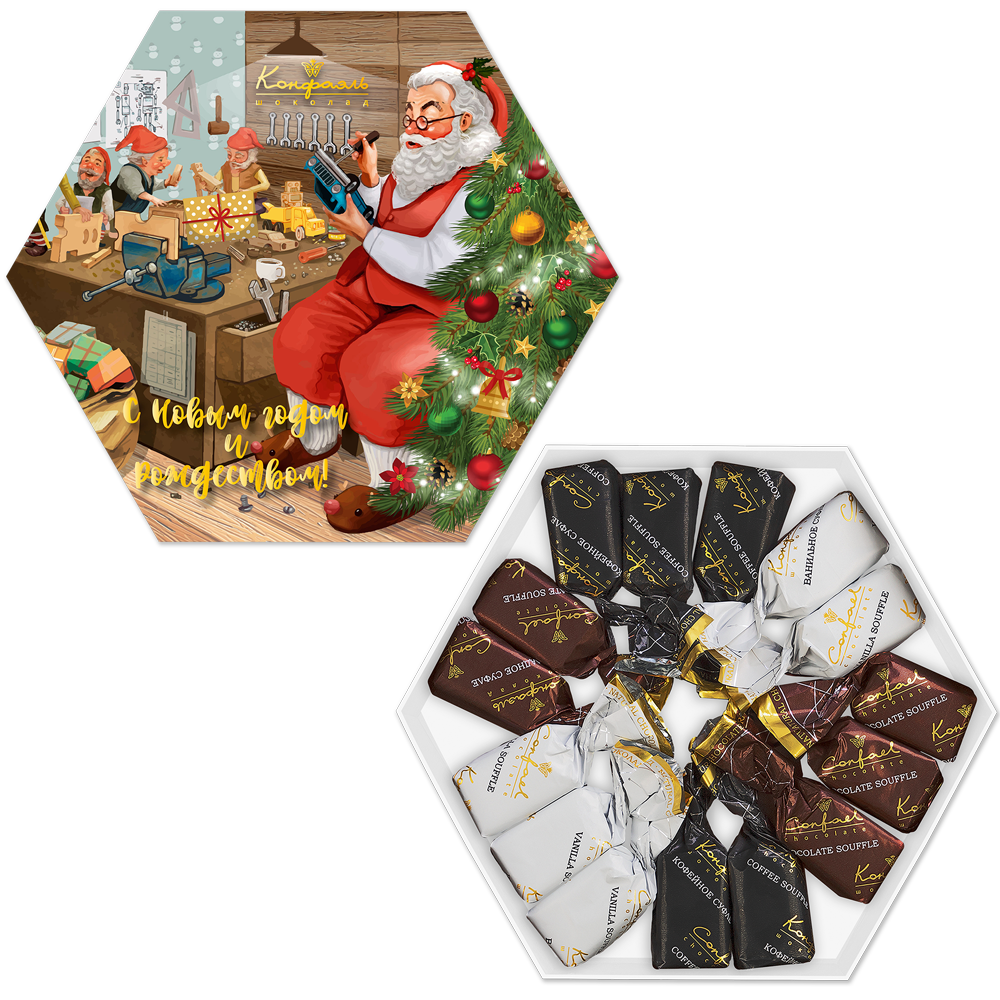 

Конфеты Конфаэль суфле в шоколаде 145 г