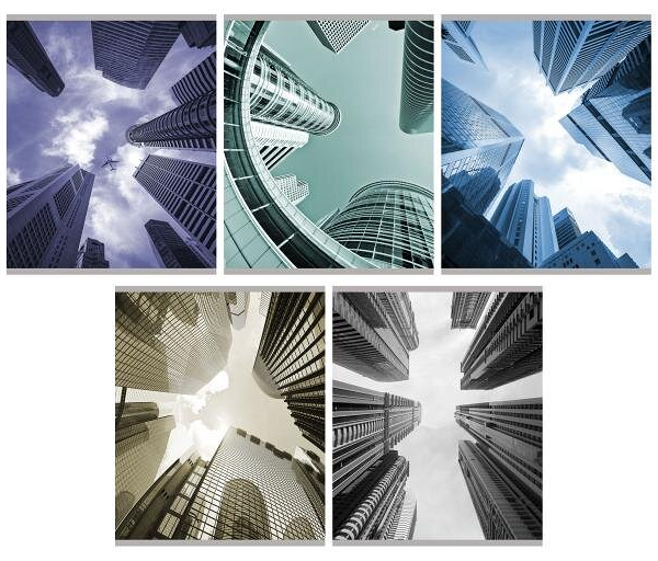 Тетрадь Creen Island Здания в линейку А5 1 шт., в ассортименте