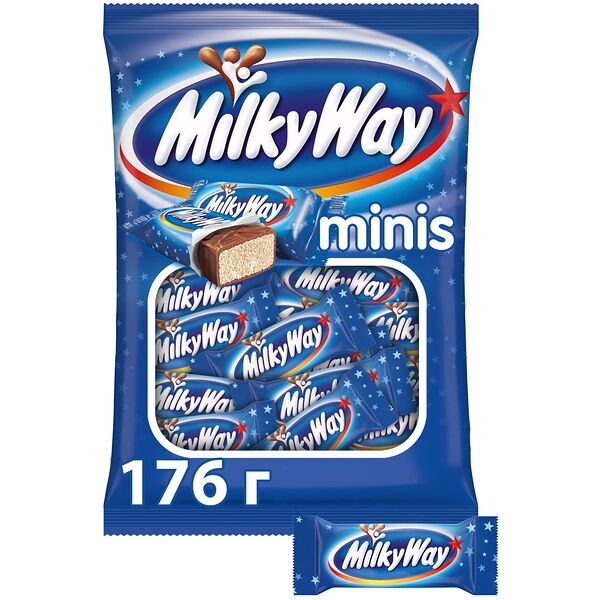 Milky Way Minis шоколадные конфеты 176 г