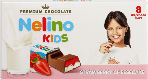 

Шоколад молочный Nellino Kids Клубничный чизкейк 100 г
