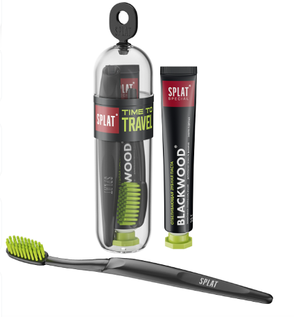 Набор дорожный Splat Blackwood Travel: Зубная паста 25 г, зубная щетка
