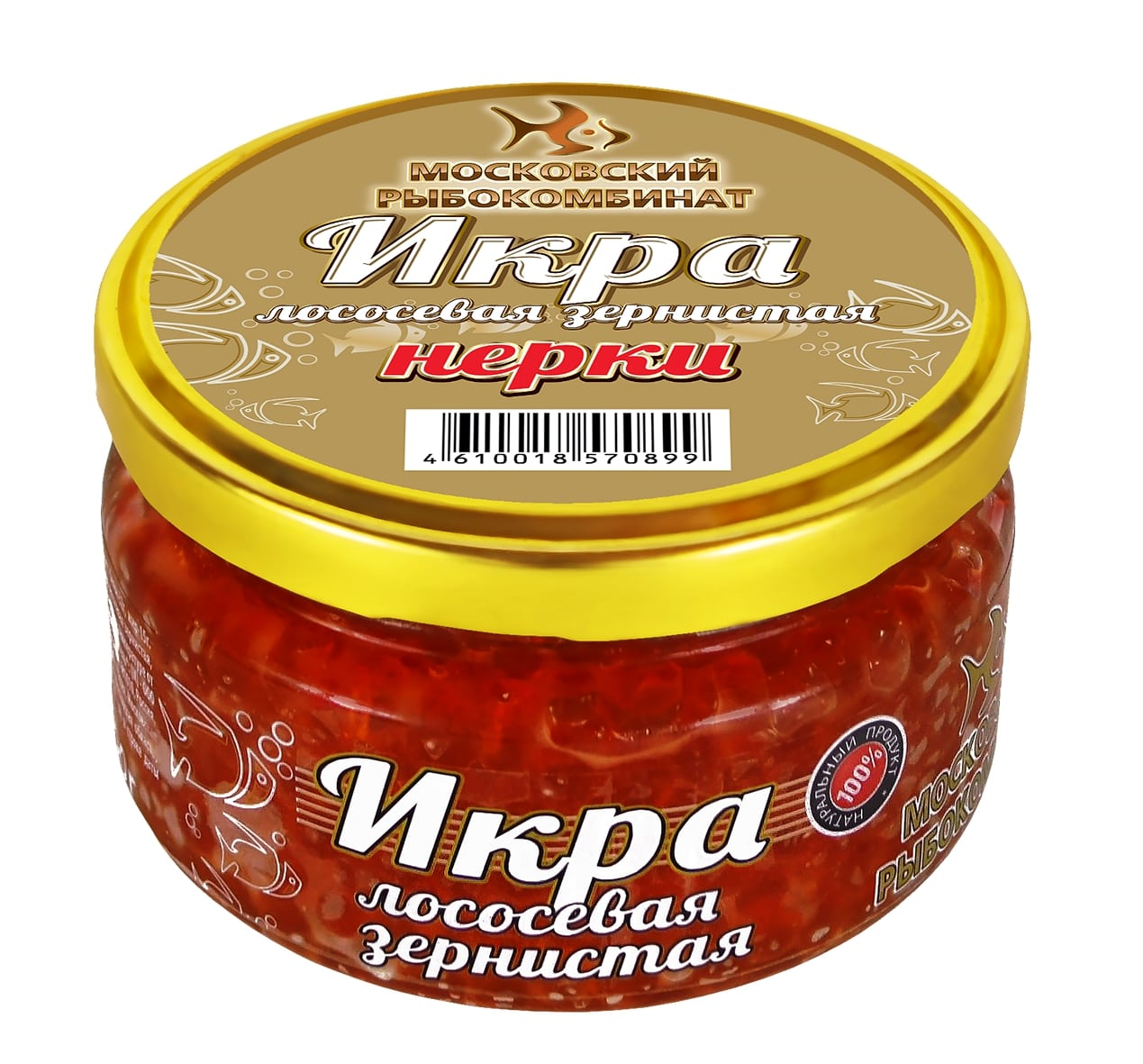 

Икра лососевая Московский рыбокомбинат зернистая нерки 200 г