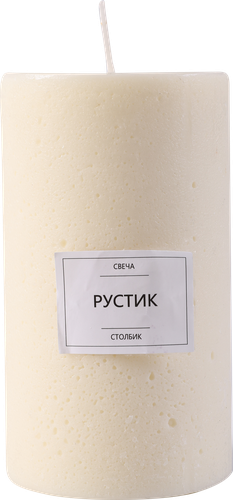 

Свеча Homeclub столбик рустик 12.5x7 см