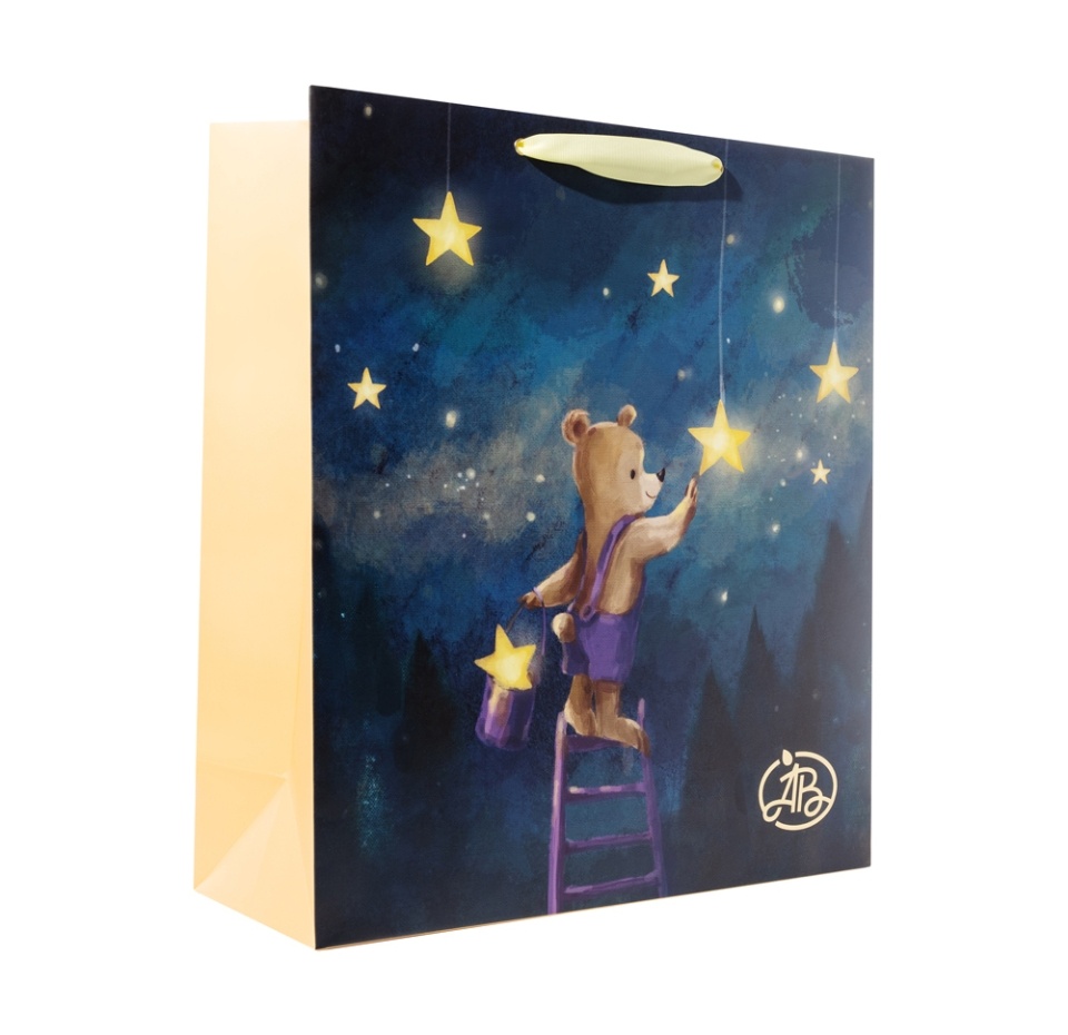 

Пакет подарочный Азбука Вкуса Мишка звездочет 40 х 30 х 14 см