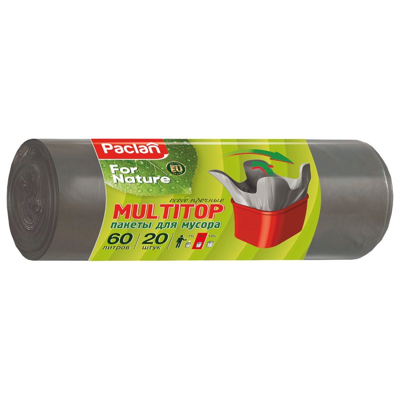 

Мешки Paclan для мусора 60 л 20 шт.