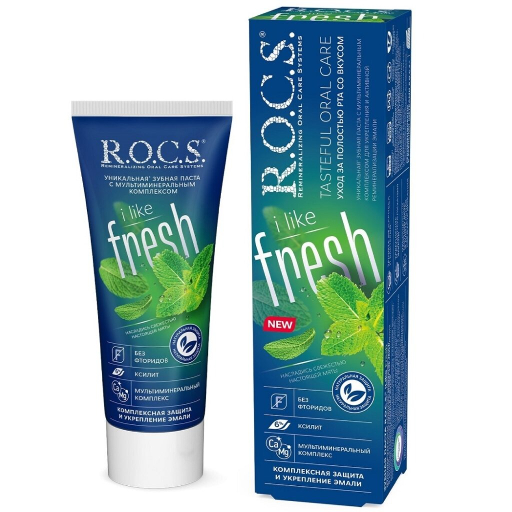 

Паста зубная R.O.C.S. i Like Fresh Мята 74 г
