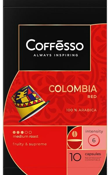 Кофе в капсулах Coffesso Colombia Red 10шт