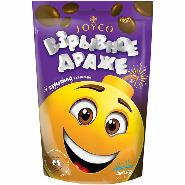 Драже Joyco молочно-шоколадное с взрывной карамелью 80 г
