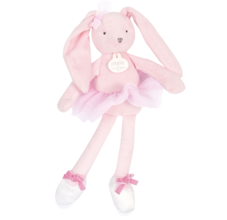 

Игрушка мягкая «Кролик-балерина розовый» в подарочной коробке, Doudou et Compagnie, 30 см, Франция