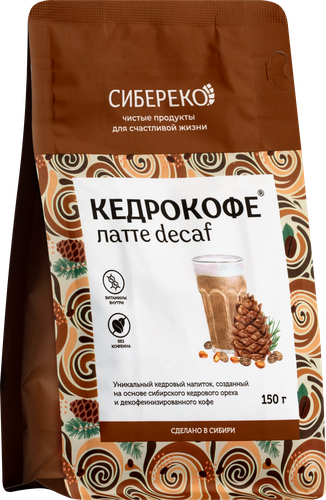 

Напиток Сибереко Кедрокофе Латте decaf растворимый 150 г