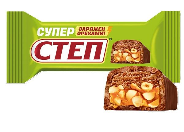Конфеты Степ Супер Шоколадная нуга и лесной орех вес
