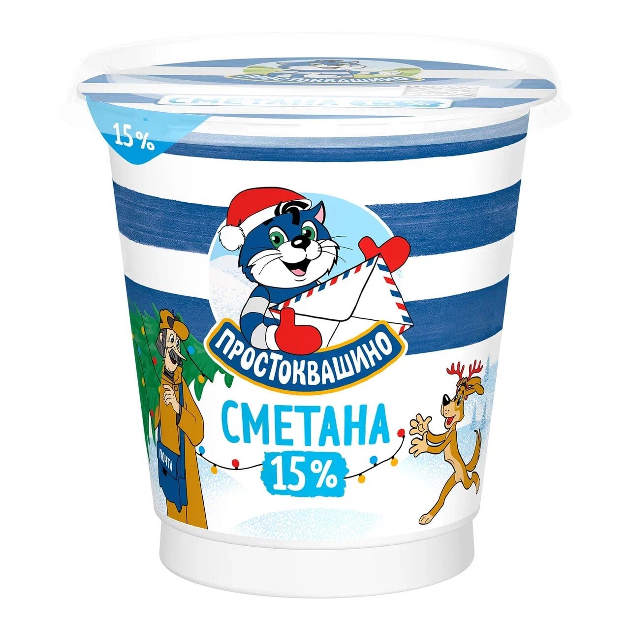 

Сметана Простоквашино 15% 300 г