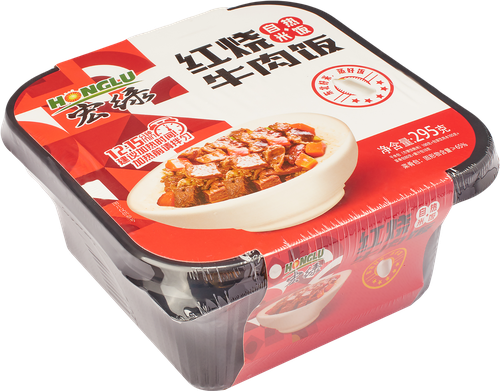 

Рис китайский саморазогревающийся Honglu с тушеной говядиной в красном соусе 295 г