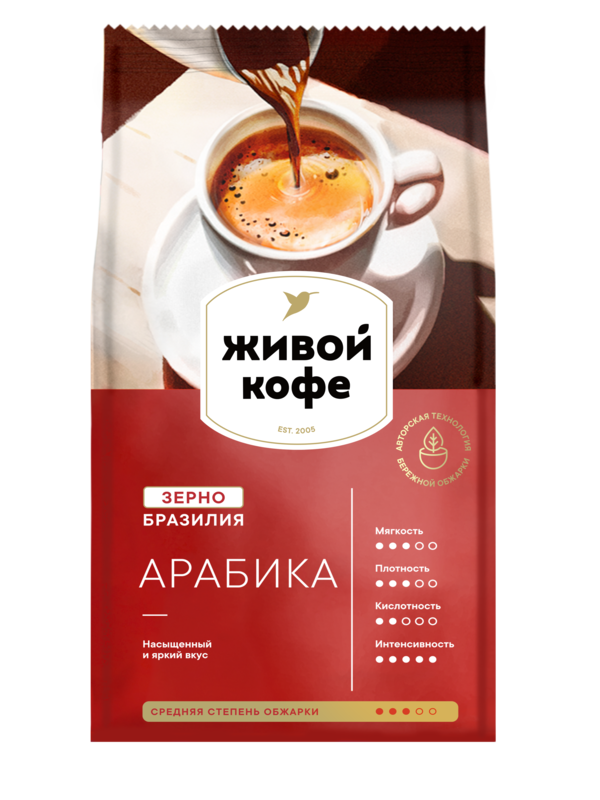 

Кофе в зернах Живой Кофе Arabica 800 г