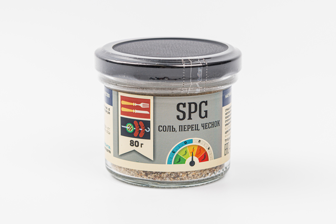 

Приправа "SPG" ВкусВилл соль, перец, чеснок 80г