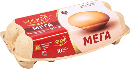 Яйцо куриное Роскар Мега Экстра СВ, коричневое 10 шт