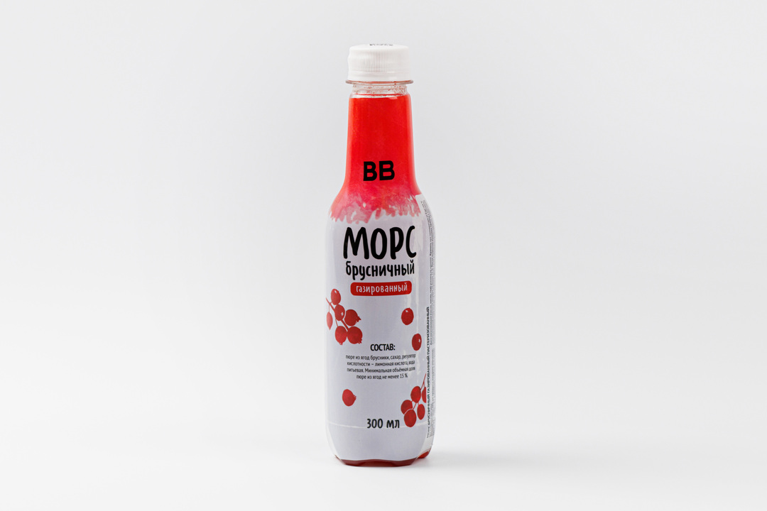 

Морс брусничный Вкусвилл газированный 300 мл