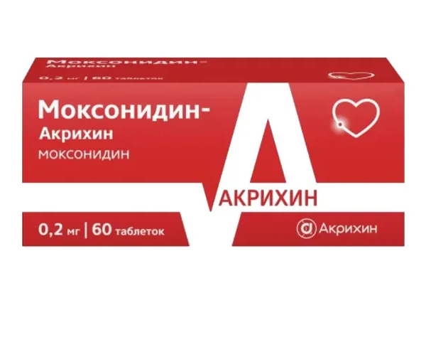 Моксонидин-Акрихин таблетки 0.2 мг 60 шт
