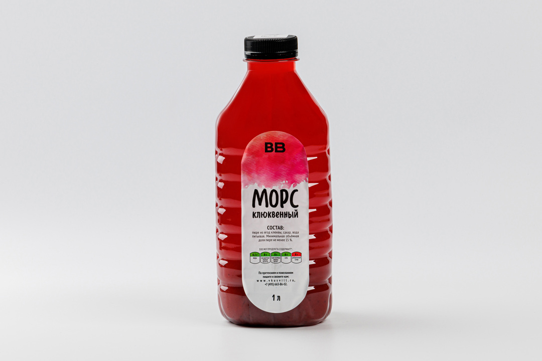 

Морс клюквенный ВкусВилл 1 л