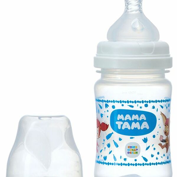 Мама Тама бутылочка для кормления с широким горлышком 150 мл