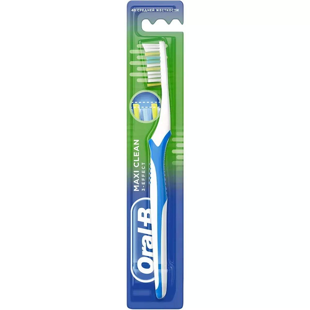 

Зубная щетка Oral-B Maxi Clean средней жесткости 1 шт. цвет в ассортименте