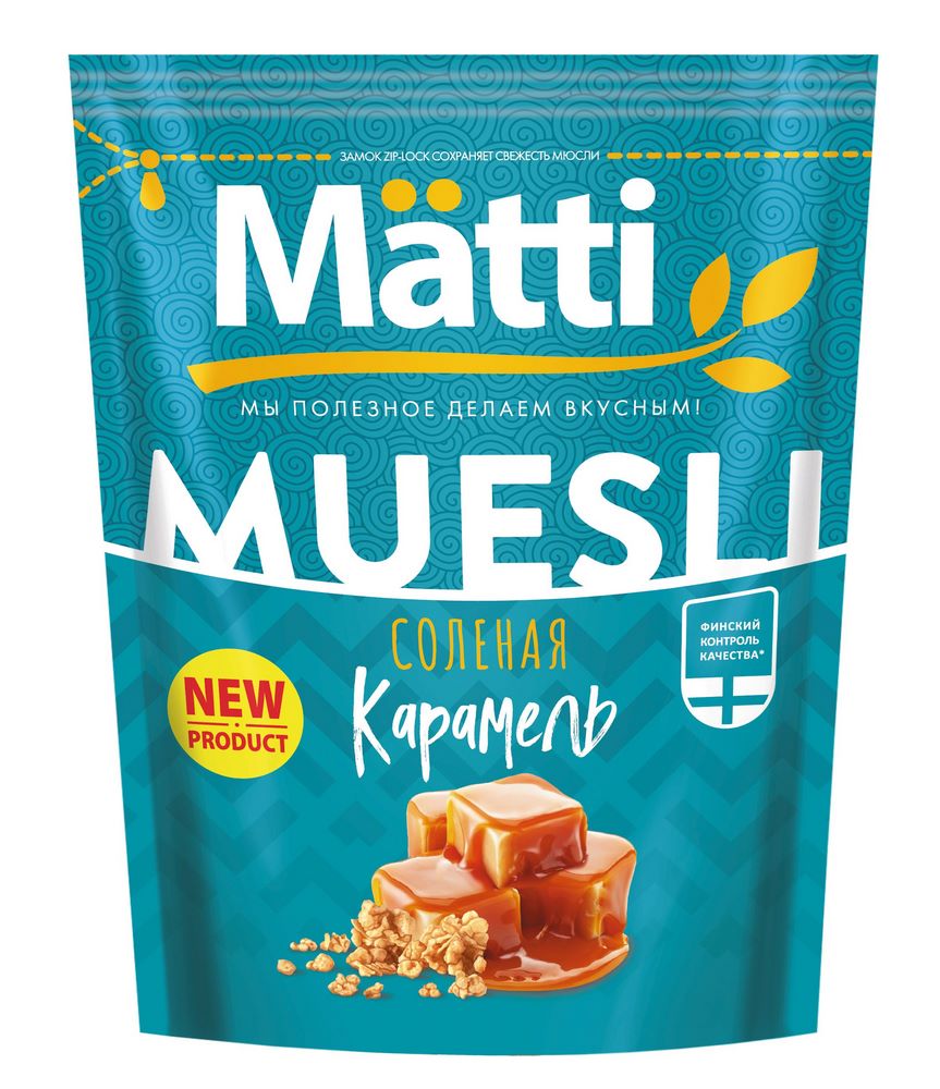 

Мюсли Matti Солёная карамель 250 г