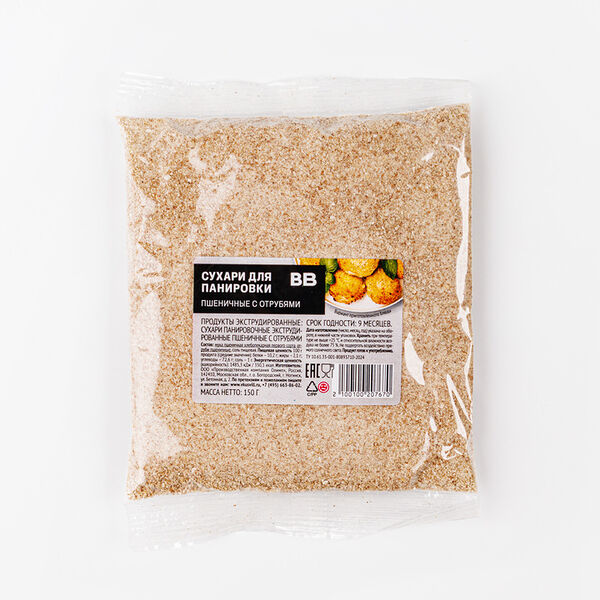 Сухари для панировки пшеничные с отрубями