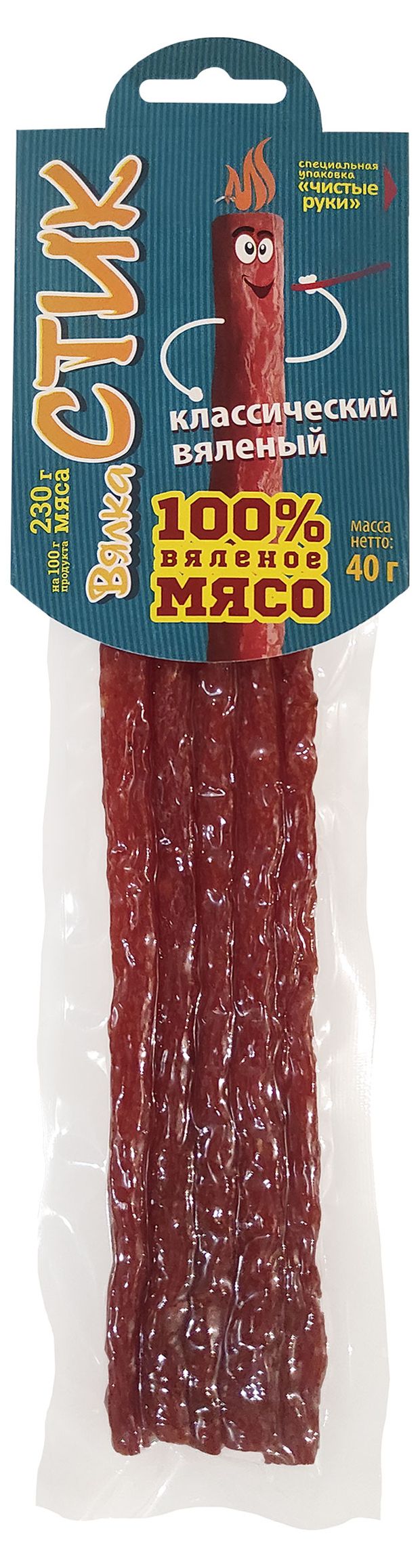 

Соломка вяленая из мяса птицы ВЯЛКА ВялкаСтик Классический