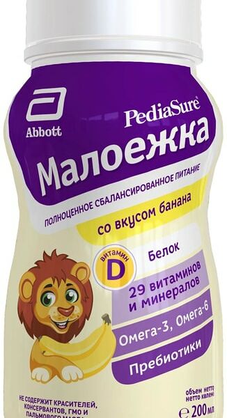 Смесь детская Pediasure Малоежка жидкая банан 200 мл