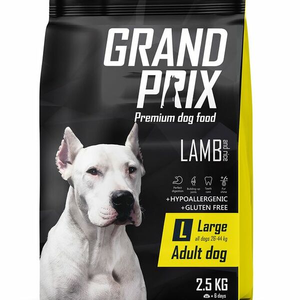 Корм для собак крупных пород Grand Prix Adult Large с ягнёнком и рисом