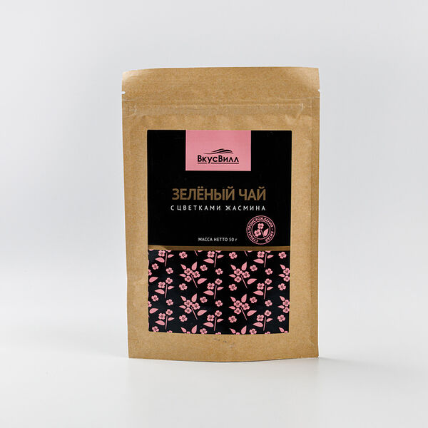 Чай зеленый с цветками жасмина