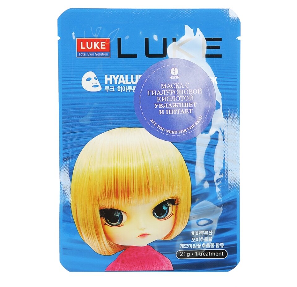 

Маска для лица Luke Hyaluron Essence Mask с гиалуроновой кислотой 1 шт.