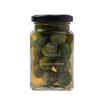 

Оливки Movers зеленые с косточкой 260 мл