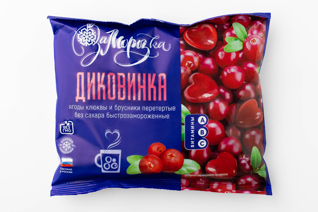 

Пюре из диких ягод "Сердечки", зам.(Продукт замороженный)