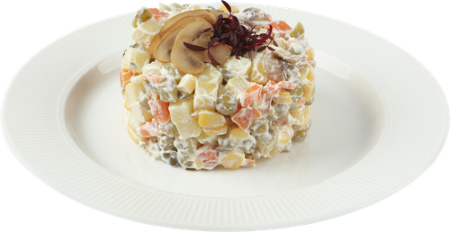 

Салат Лента Fresh Оливье постный с шампиньонами вес