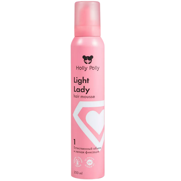 Мусс для волос Holly Polly естественный объем легкая фиксация