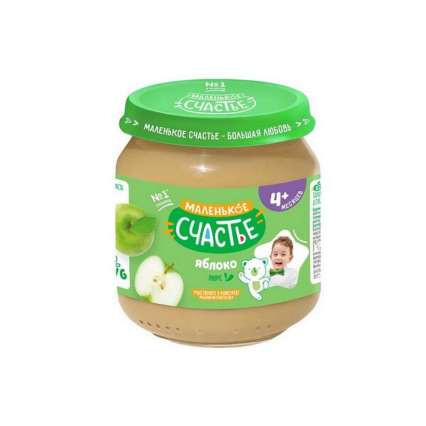 Пюре яблочное 90г ДП Маленькое счастье