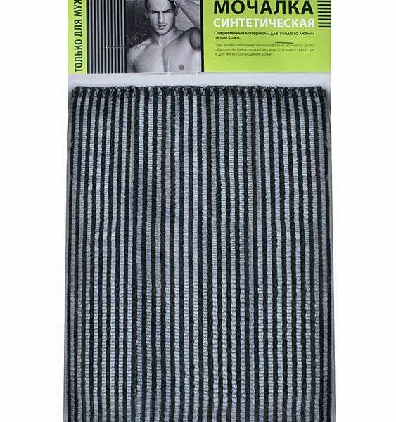 Мочалка мужская синтетическая Eva Полотенце М3411, 90×30 см