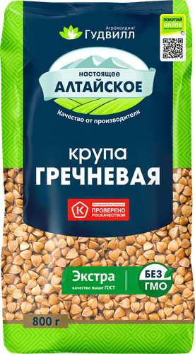 

Крупа гречневая Гудвилл экстра ядрица 800 г