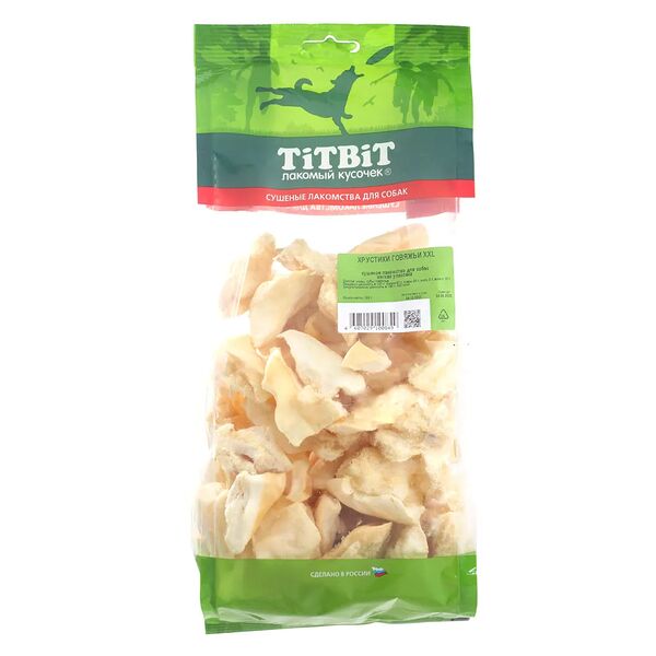 Лакомство для собак Titbit Хрустики говяжьи XXL, 195 г