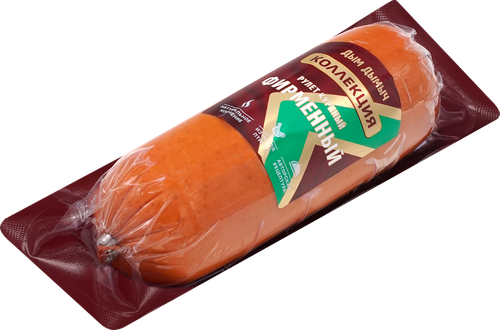 

Колбаса варено-копченая Дым Дымыч Коллекция Рулет куриный Фирменный 400 г