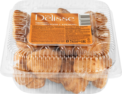

Пирожные DELISSE Профитроли с кремом 160 г