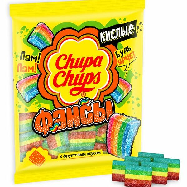Мармелад Chupa Chups Фансы с фруктовый вкусом 70 г
