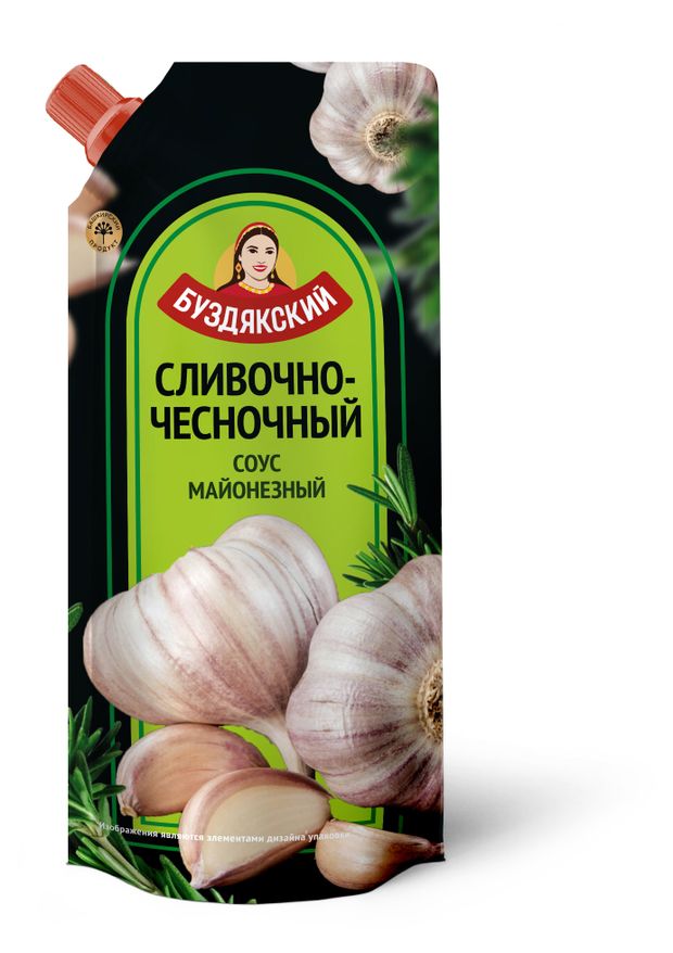 

Соус майонезный Буздякский Сливочно-чесночный 190г