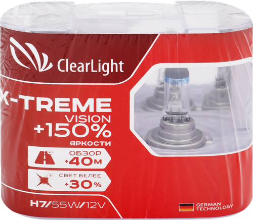 

Комплект автомобильных ламп ClearLight X-tremeVision, Арт. H7 12V-55W, 2 шт