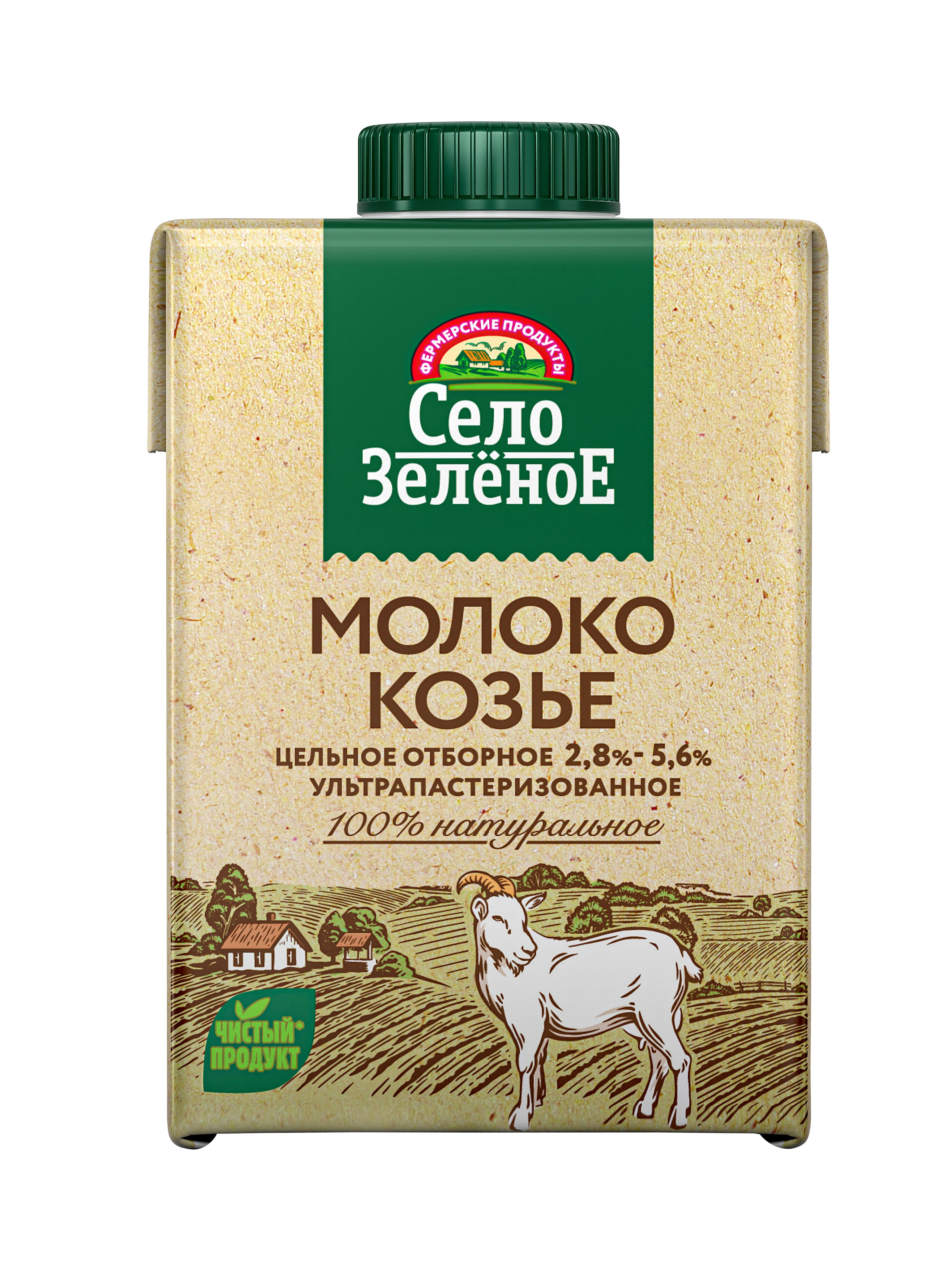 

Молоко козье Село Зелёное ультрапастеризованное 2.8%-5.6% 500 г